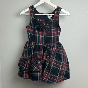 Harajuku Mini for Target Elegant Plaid Girls Dress with Ruffle Detail